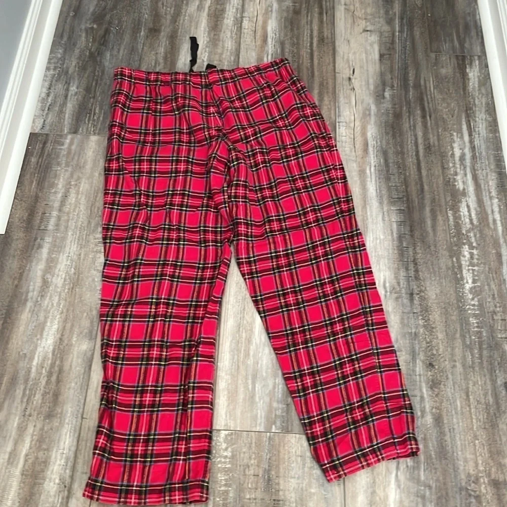 J. Crew red plaid pajama pants size medium